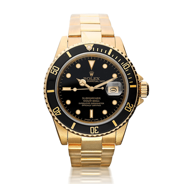 Gold Rolex Submariner Watch