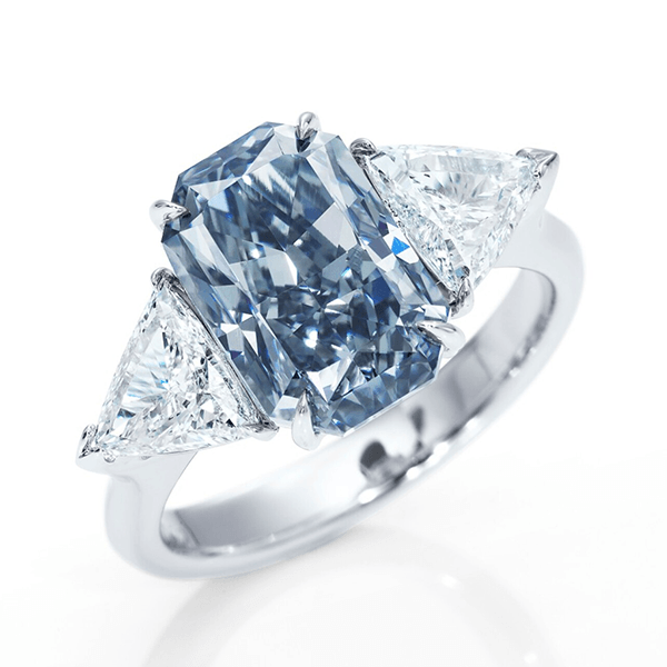 3ct Vivid Blue Diamond Ring